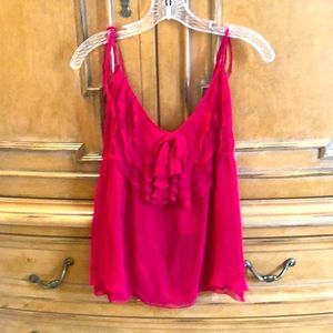 Escada ruffle tank top.